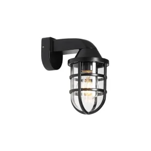 Applique d'extérieur actuel noire IP54 - Joeri