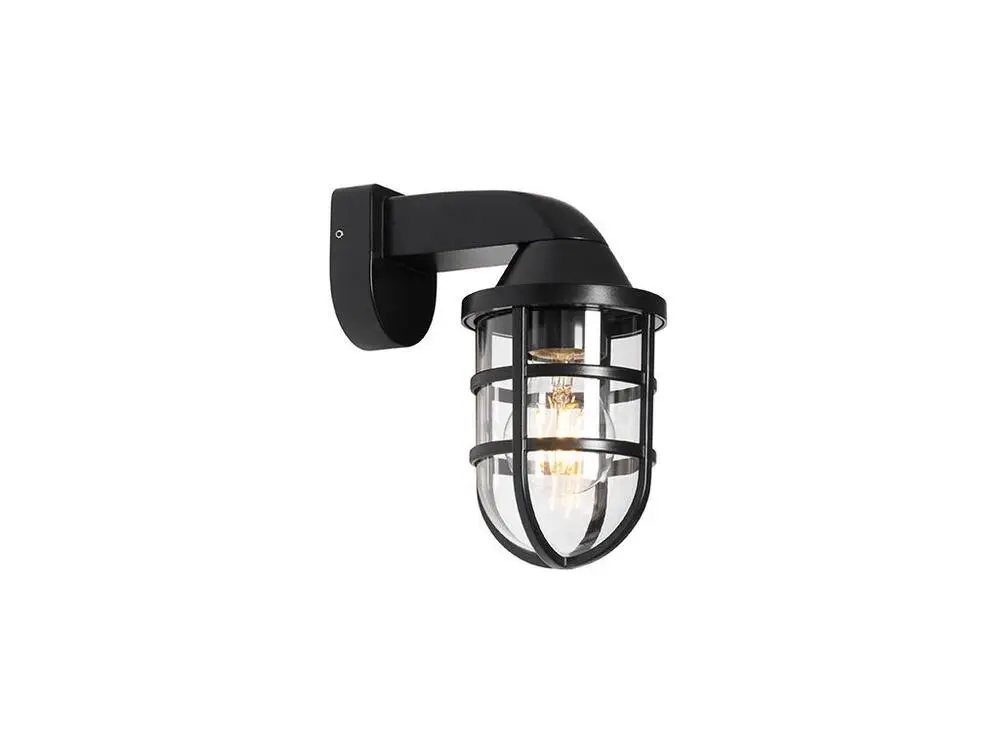 Applique d'extérieur actuel noire IP54 - Joeri