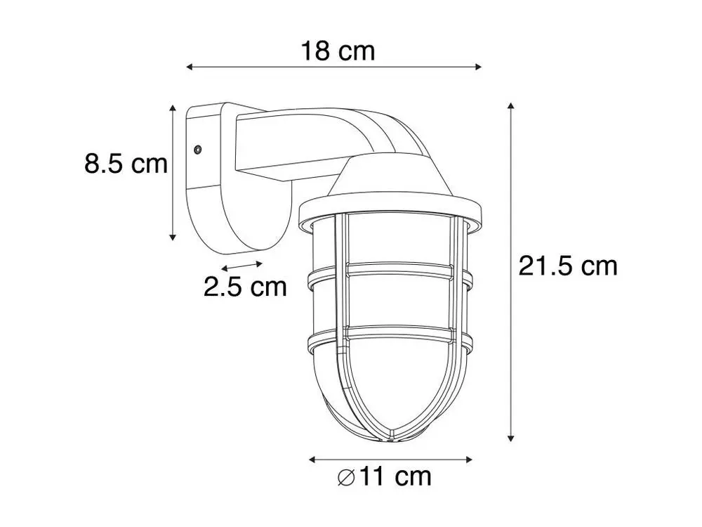 Applique d'extérieur actuel noire IP54 - Joeri
