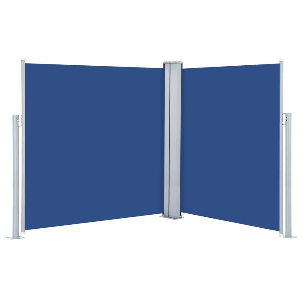 Auvent latéral rétractable Bleu 140 x 600 cm pour quads utilitaires