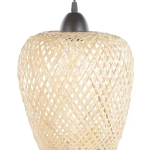 Bambou Pendant Lamp Light Wood BOMU avec joints neufs
