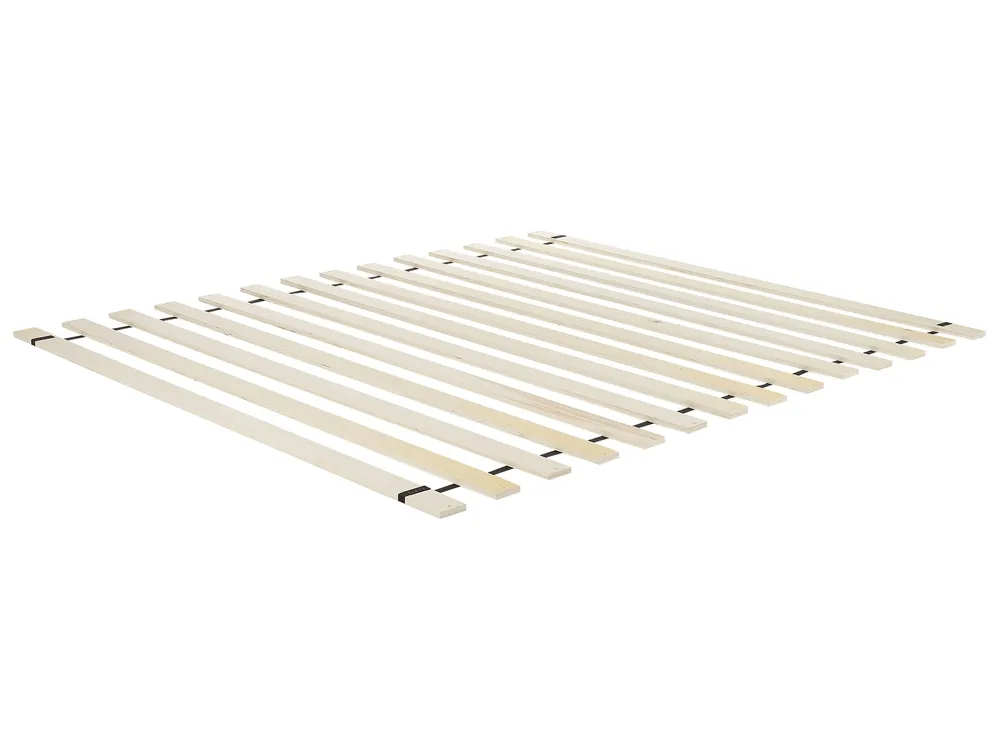 Bois naturel EU King Size Bed Dark BOUSSICOURT