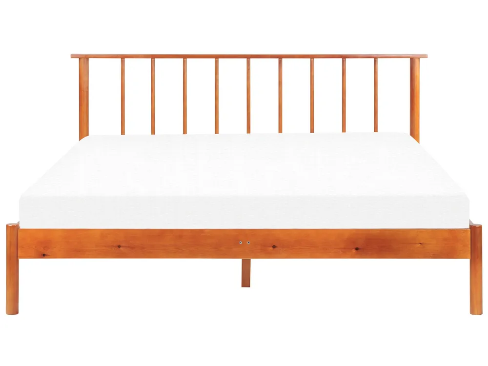 Bois naturel EU King Size Bed Light BARRET II