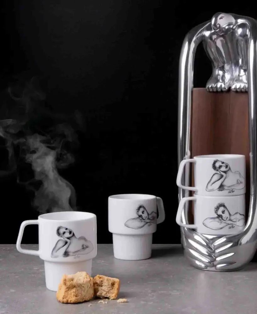 Carrol Boyes 2 Piece Eye To Eye Accumulable Mug Set - White pour amélioration performances