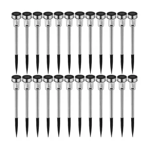 Certifié OEM Lot de 24 lampes solaires LED lumière colorée Diffusion d'une lumière colorée