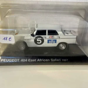 Certifié OEM Peugeot 404 East African Safari blanche de 1967 (avec le numéro 5)