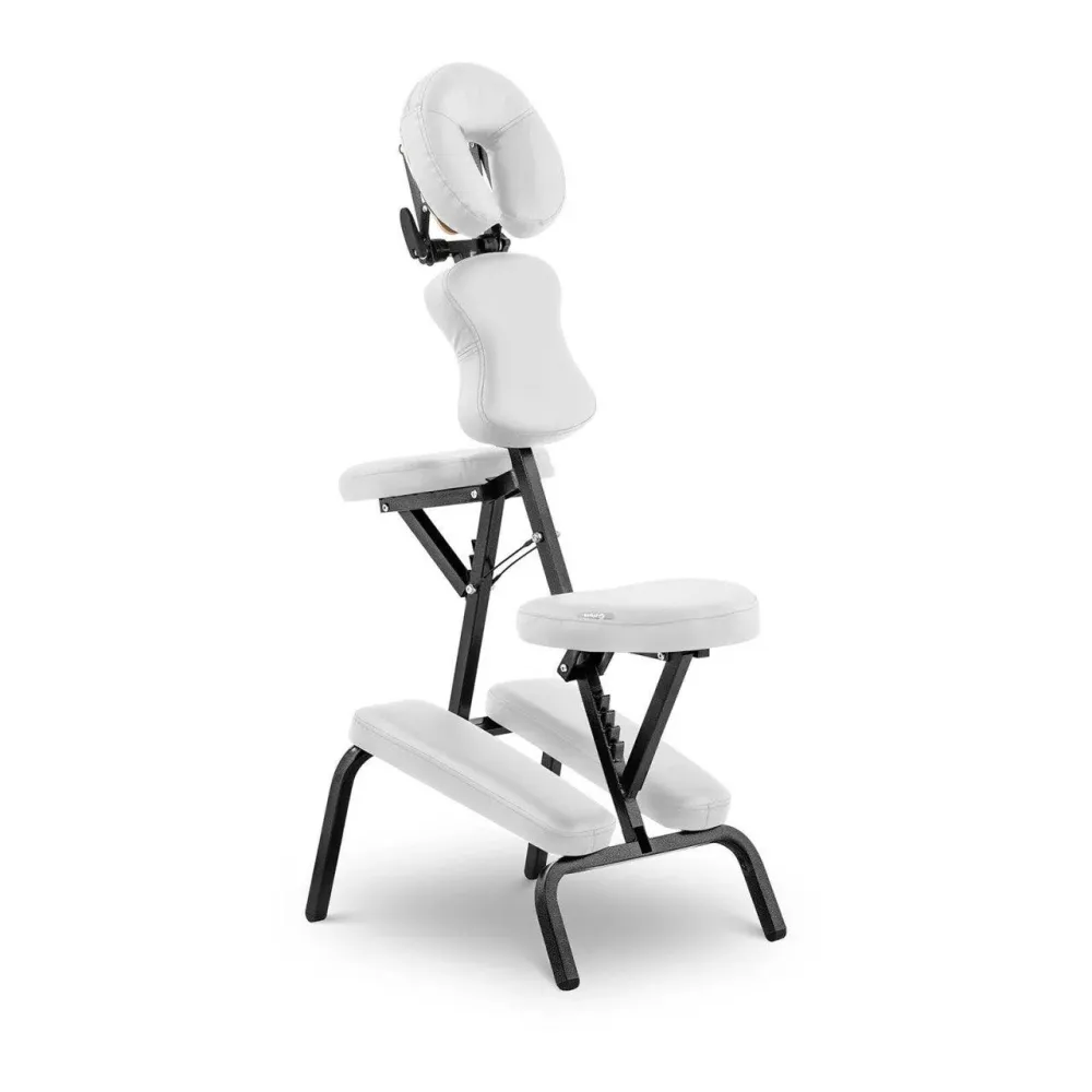 Chaise de massage pliante couleur acier blanc 14_0000885 par Akrapovič
