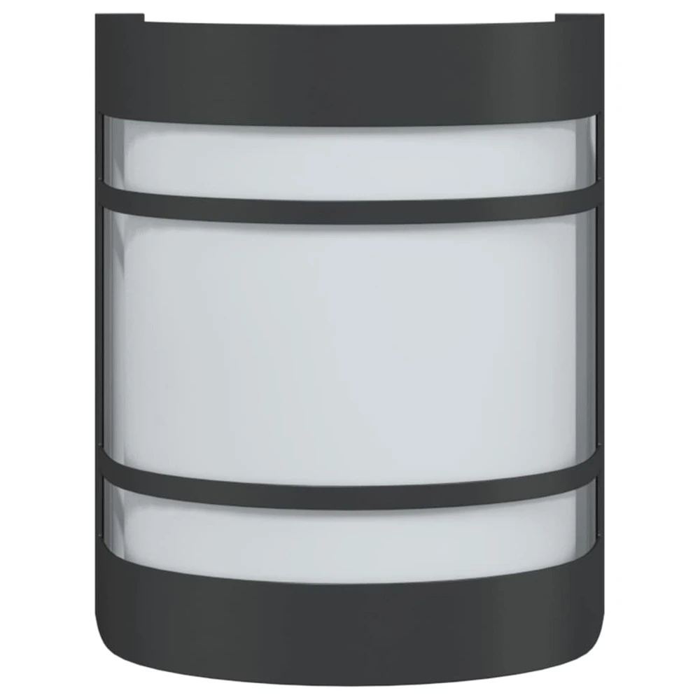 Chaîne de transmission Appliques murales d'extérieur 2 pcs noir acier inoxydable