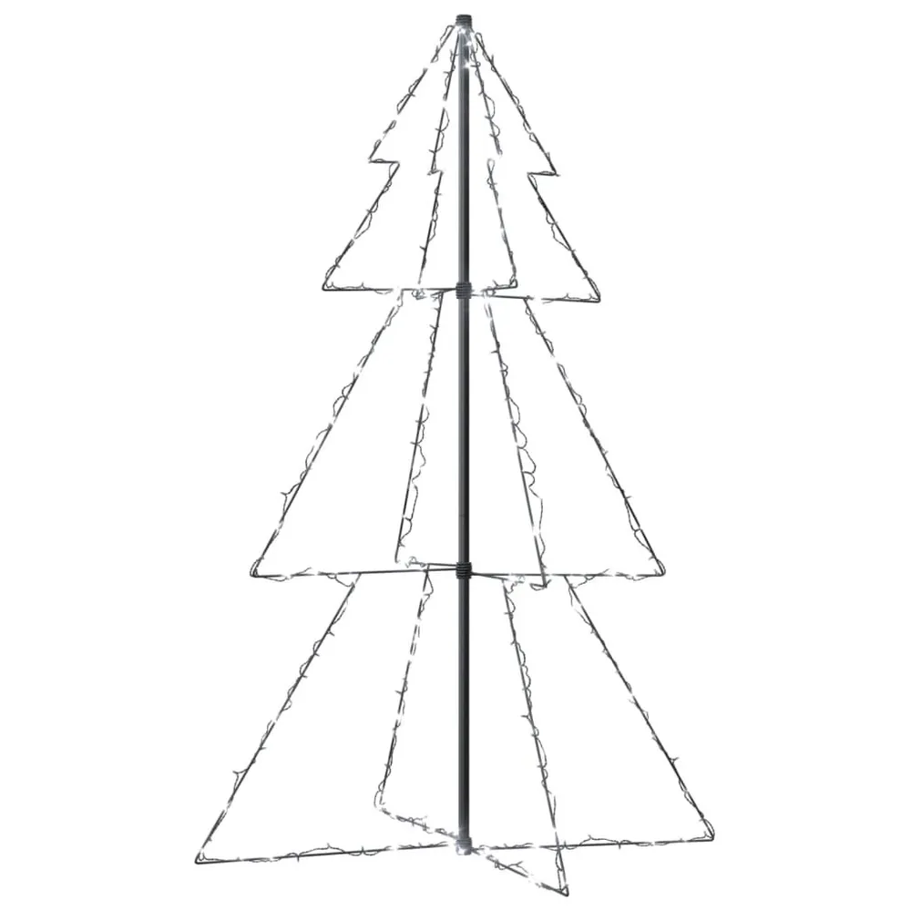 Chaîne de transmission Arbre de Noël cône 200 LED d'intérieur/d'extérieur 98x150 cm