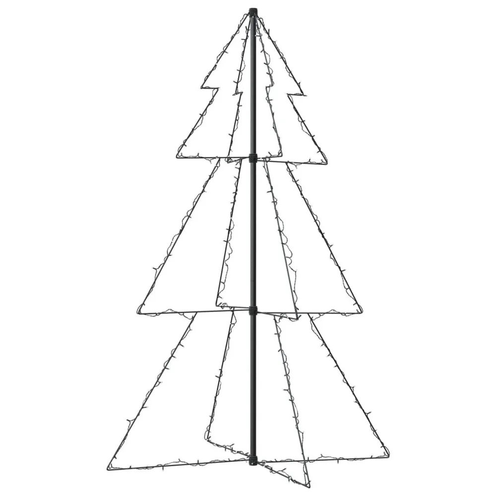 Chaîne de transmission Arbre de Noël cône 200 LED d'intérieur/d'extérieur 98x150 cm