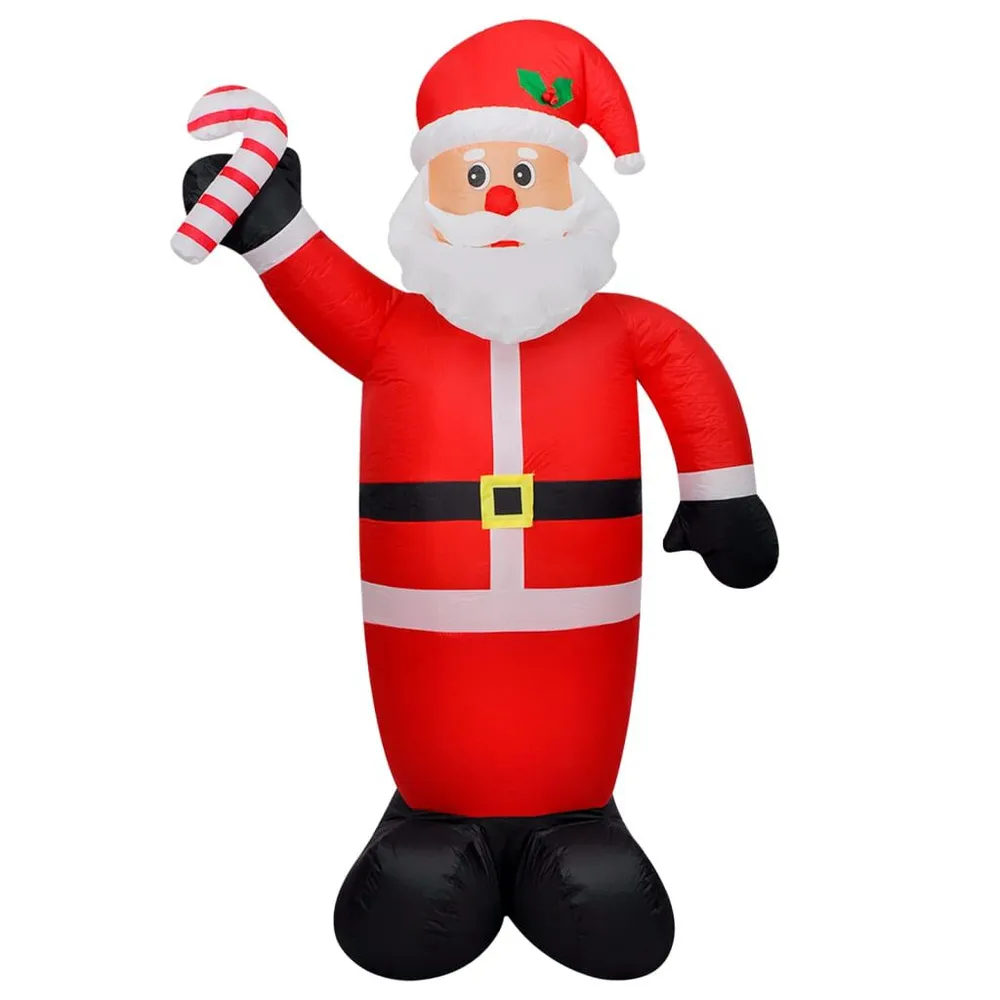 Chaîne de transmission Père Noël gonflable avec LED 300 cm