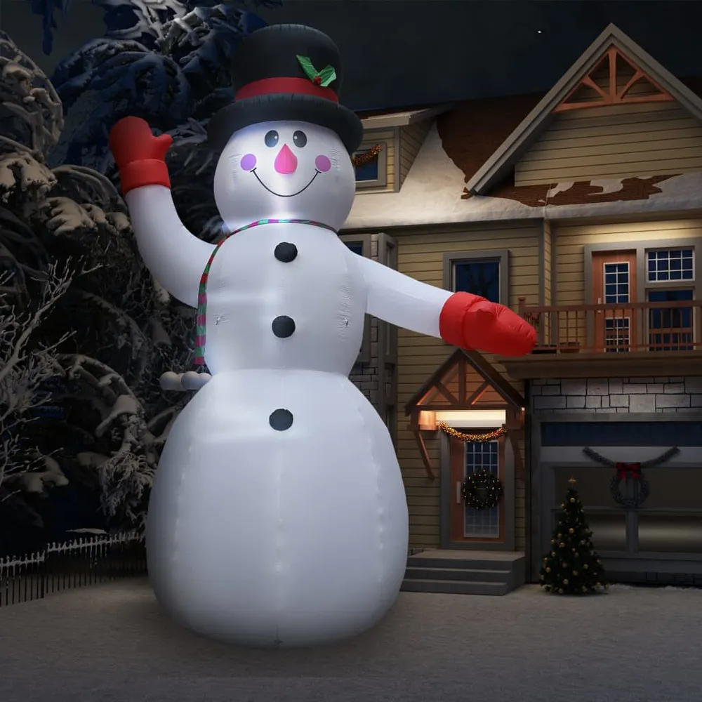 Échappement complet Bonhomme de neige gonflable avec LED IP44 600 cm XXL