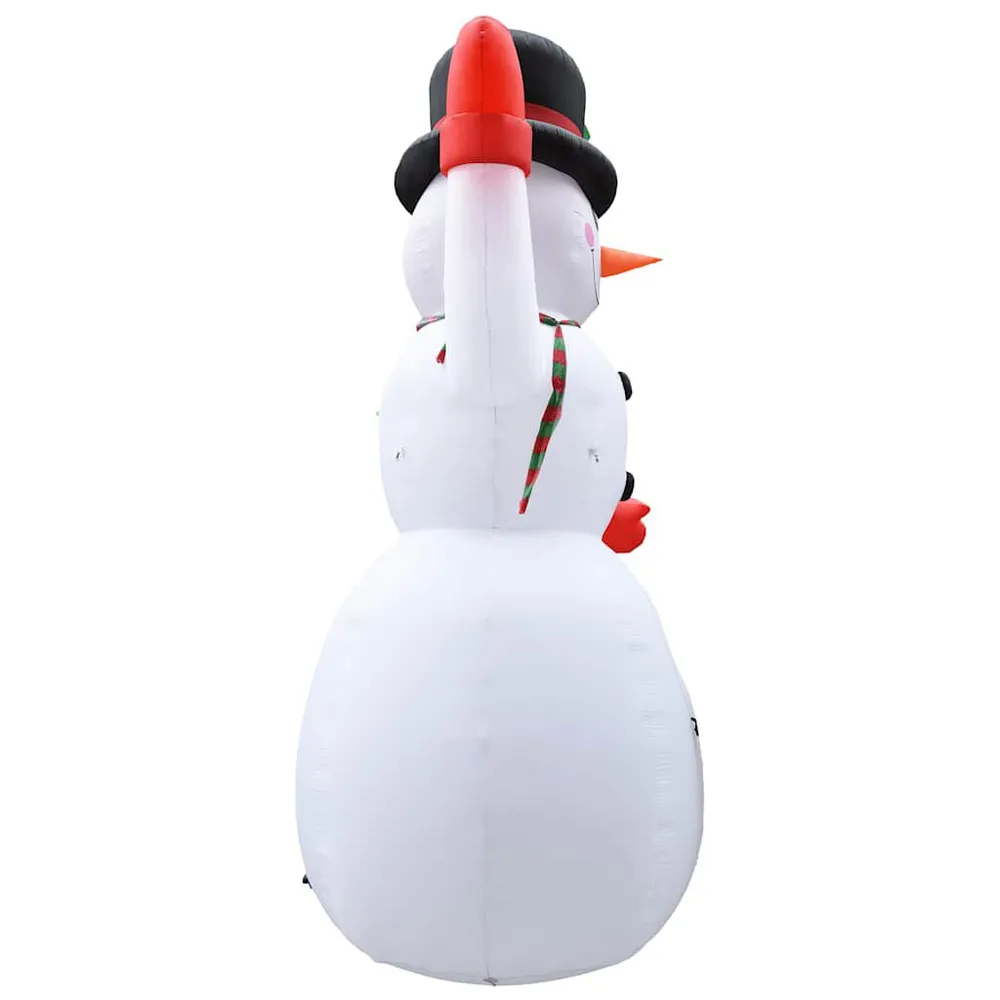 Échappement complet Bonhomme de neige gonflable avec LED IP44 600 cm XXL