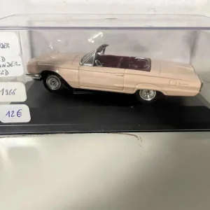Échappement complet Ford Thunderbird rose saumoné de 1966 (voiture américaine) - boite plexi