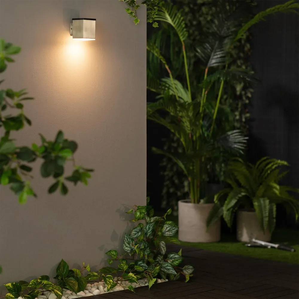 Échappement complet Jafaro Lampe Solaire à LED en Aluminium pour Mur Extérieur