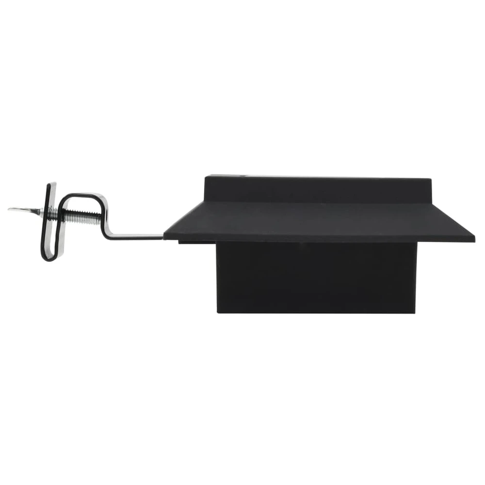 Échappement complet Lampe solaire à LED carrée d'extérieur 6 pcs 12 cm Noir