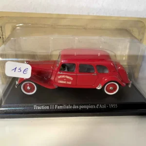 Citroën Traction 11 Familiale rouge des POMPIERS d'Azé de 1955 avec Garantie Constructeur