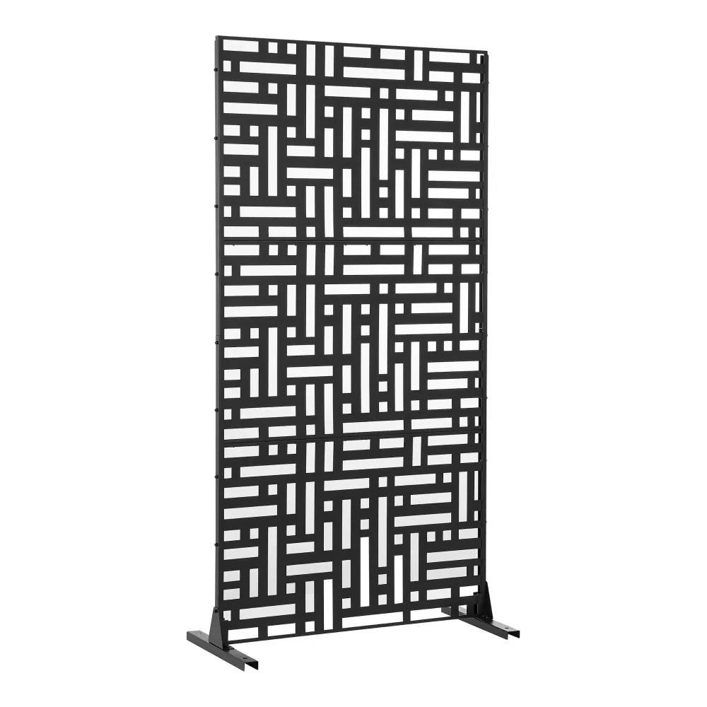 Cloison de séparation pour extérieur et intérieur acier galvanisé 180 x 90 x 40 cm noir 03_0009274 Compatible avec Honda C...