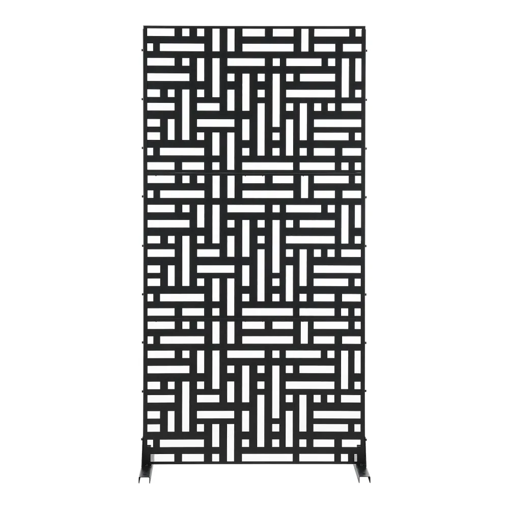 Cloison de séparation pour extérieur et intérieur acier galvanisé 180 x 90 x 40 cm noir 03_0009274 Compatible avec Honda C...