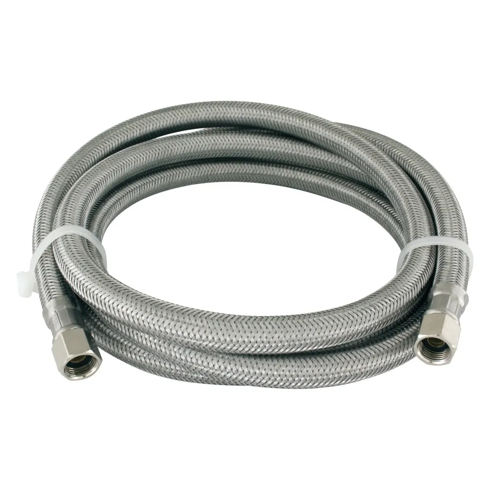Connecteur tressé pour de machine à eau et à glace, 144'' avec rivets de maillon