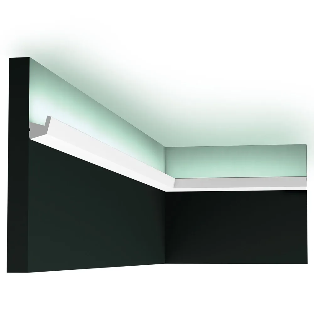 Corniche lumineuse pour éclairage indirect CX189 | 27 x 27 x 2000 mm