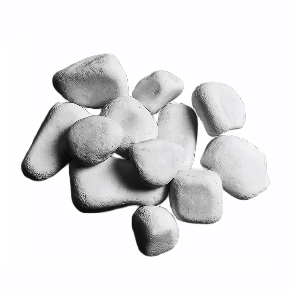 Decorative blanc pur stones - 10kg (Ø5-8cm)