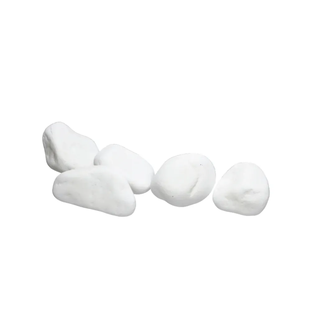 Decorative blanc pur stones - 10kg (Ø5-8cm)