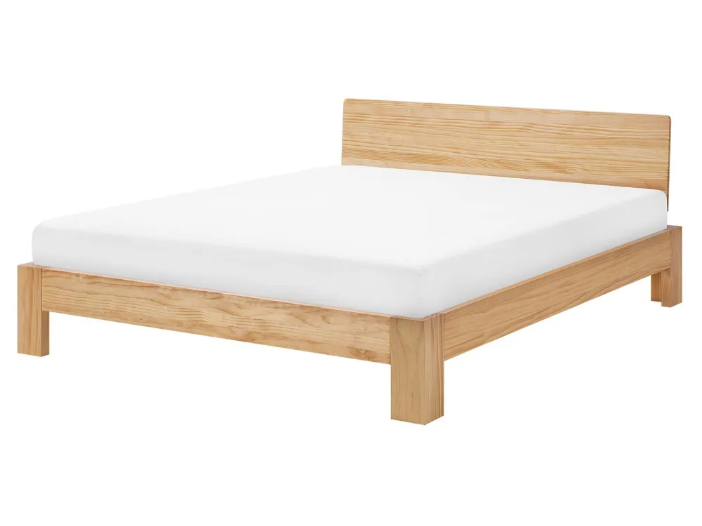 Disque de frein perforé En bois EU King Size Bed Light ROYAN
