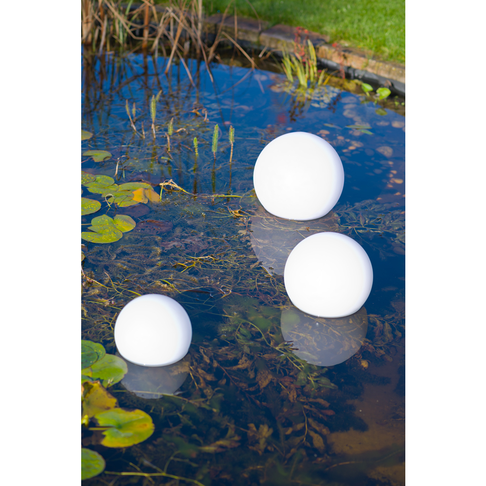 Disque de frein perforé Boule lumineuse solaire multicolore H28 x Ø30 cm