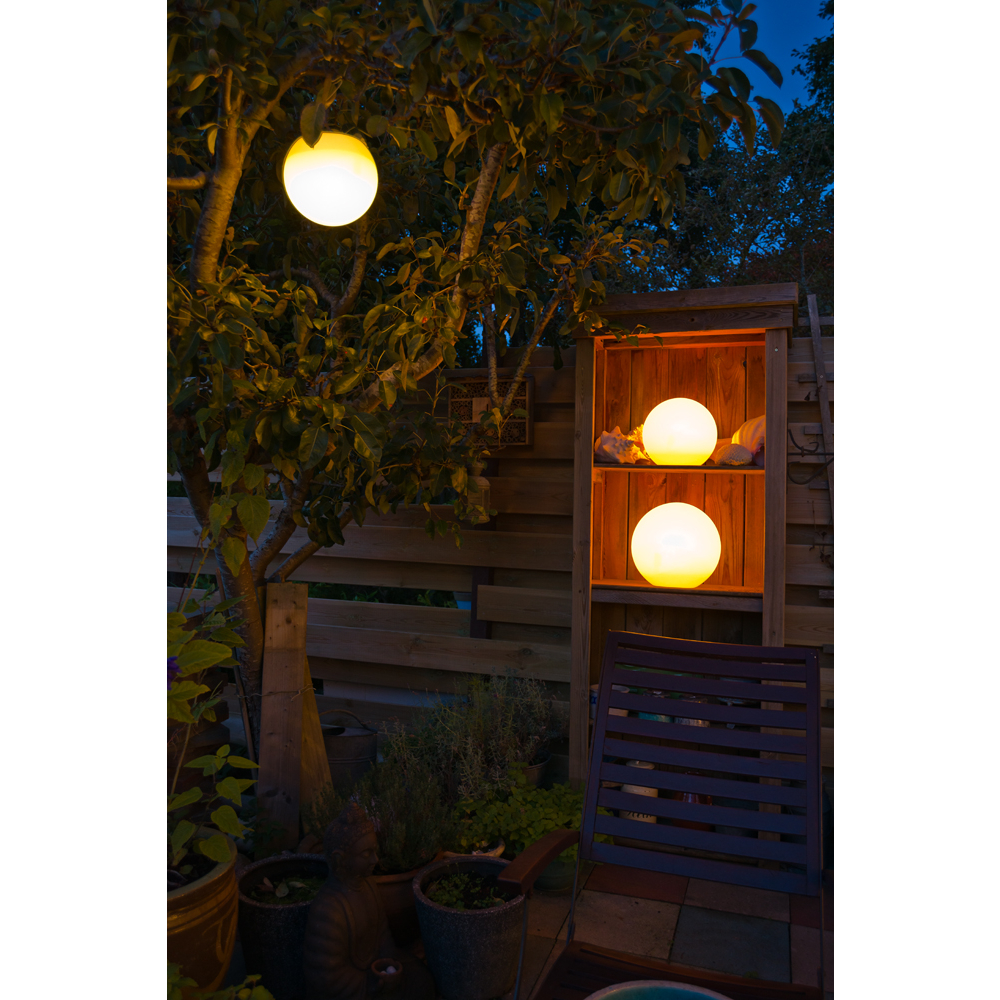 Disque de frein perforé Boule lumineuse solaire multicolore H28 x Ø30 cm