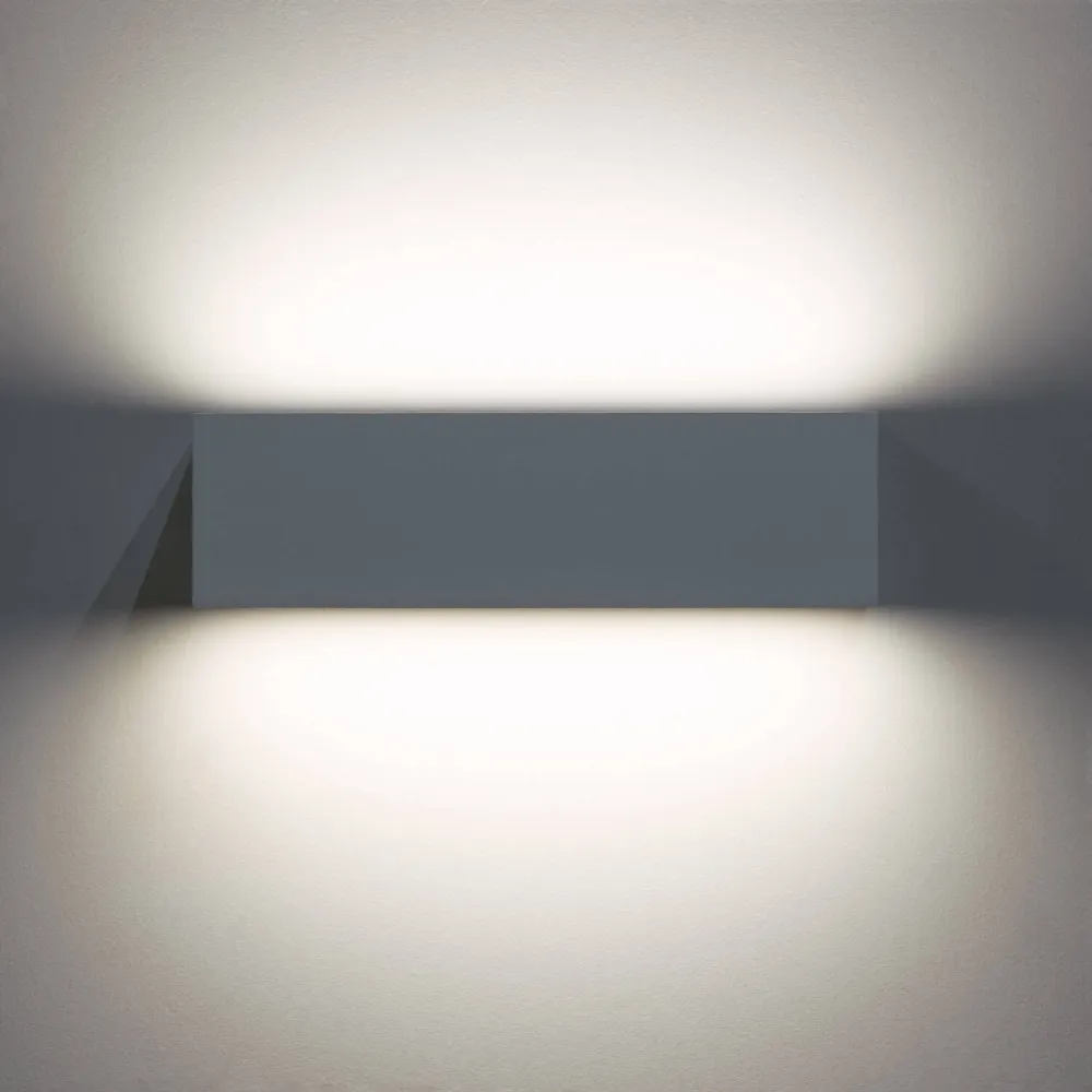 Disque de frein perforé Éclairage mural d'extérieur à LED Lena 10W Rectangulaire lumière bilatérale blanche