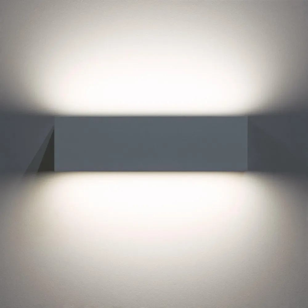 Disque de frein perforé Éclairage mural d'extérieur à LED Lena 10W Rectangulaire lumière bilatérale blanche