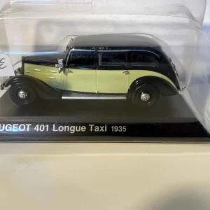 Disque de frein perforé Peugeot 401 Longue TAXI vert et noir de 1935