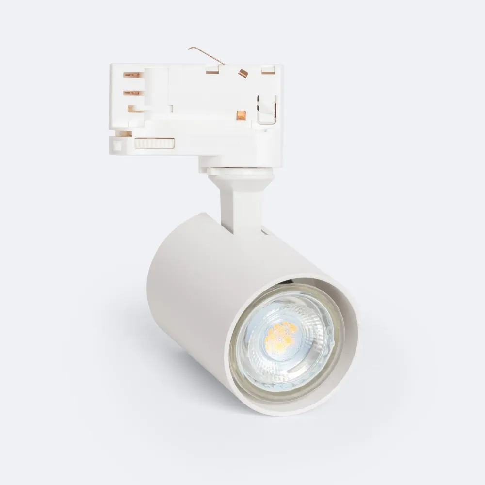 Disque de frein perforé Projecteur GU10 monté sur rail triphasé Niko pour ampoule LED