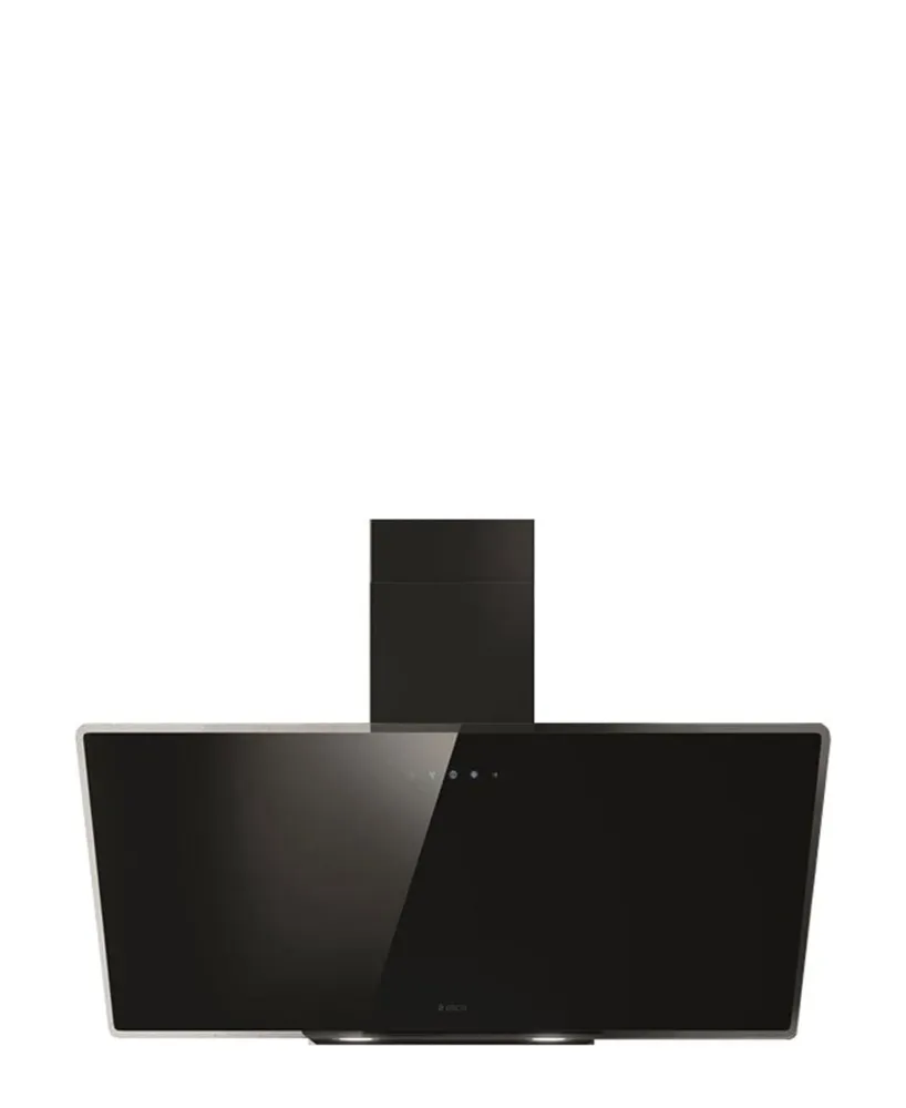 Elica 90cm Vertical Wall Mounted En cristal Cookerhood/Extractor - Black