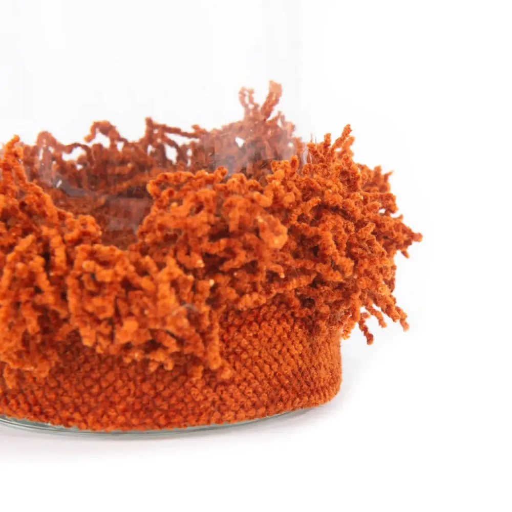 Oh My Gee Candle Holder - Rust En velours - M