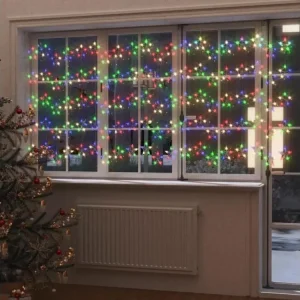 Guirlande lumineuse à étoiles LED 500 LED Coloré 8 fonctions avec rivets de maillon
