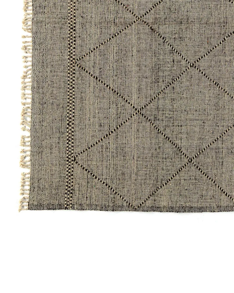 Handwoven Afghan Rug #026 en acier inoxydable