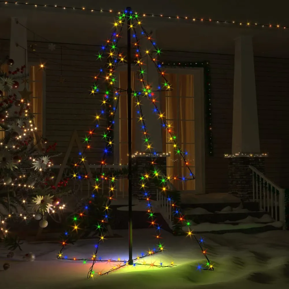 Haute Performance Arbre de Noël cône 200 LED d'intérieur/d'extérieur 98x150 cm