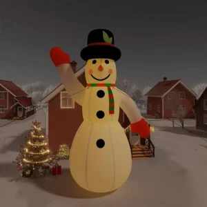Haute Performance Bonhomme de neige gonflable de Noël avec LED 1000 cm