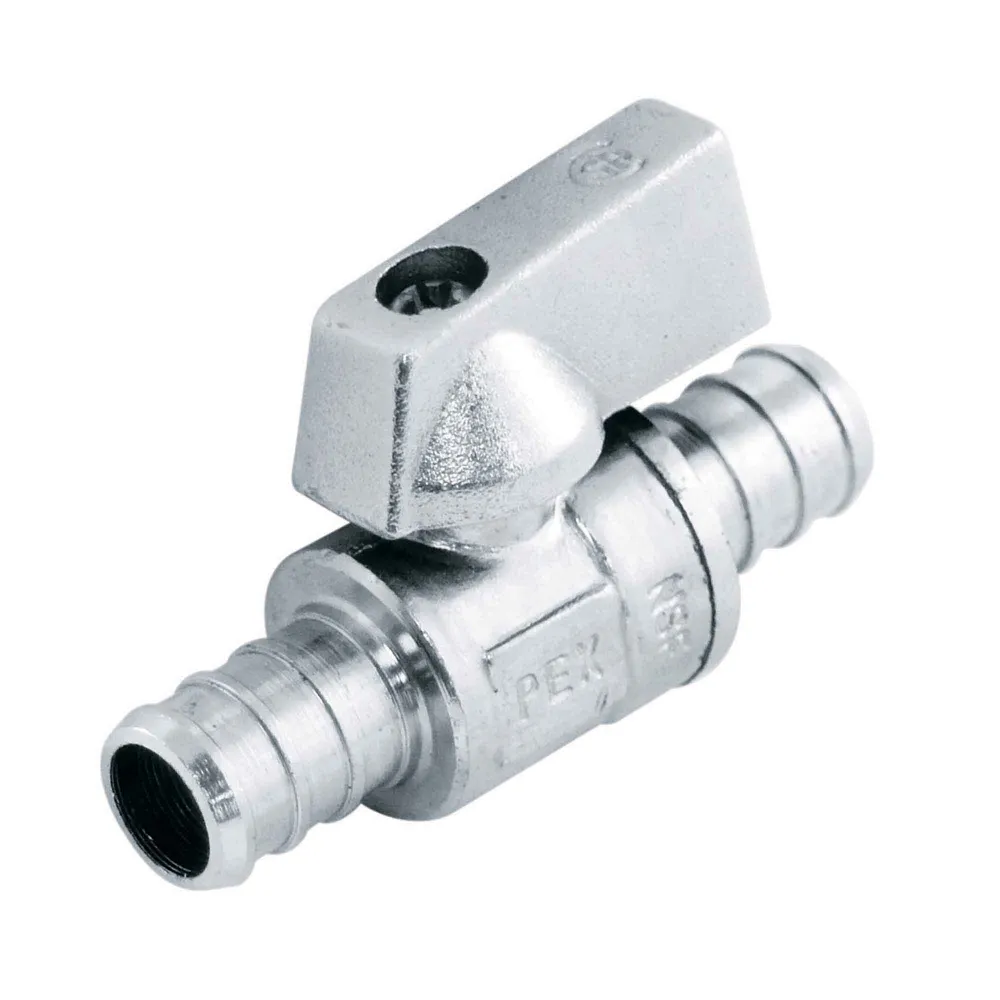 Haute Performance Valve d'arrivée d'eau droite à quart de tour, 1/2" x 1/2"