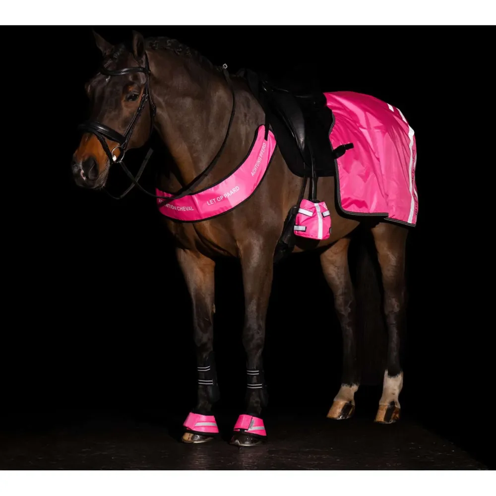 Imperial Riding Cloches d'Obstacles IRHReflective Rose avec Garantie Constructeur