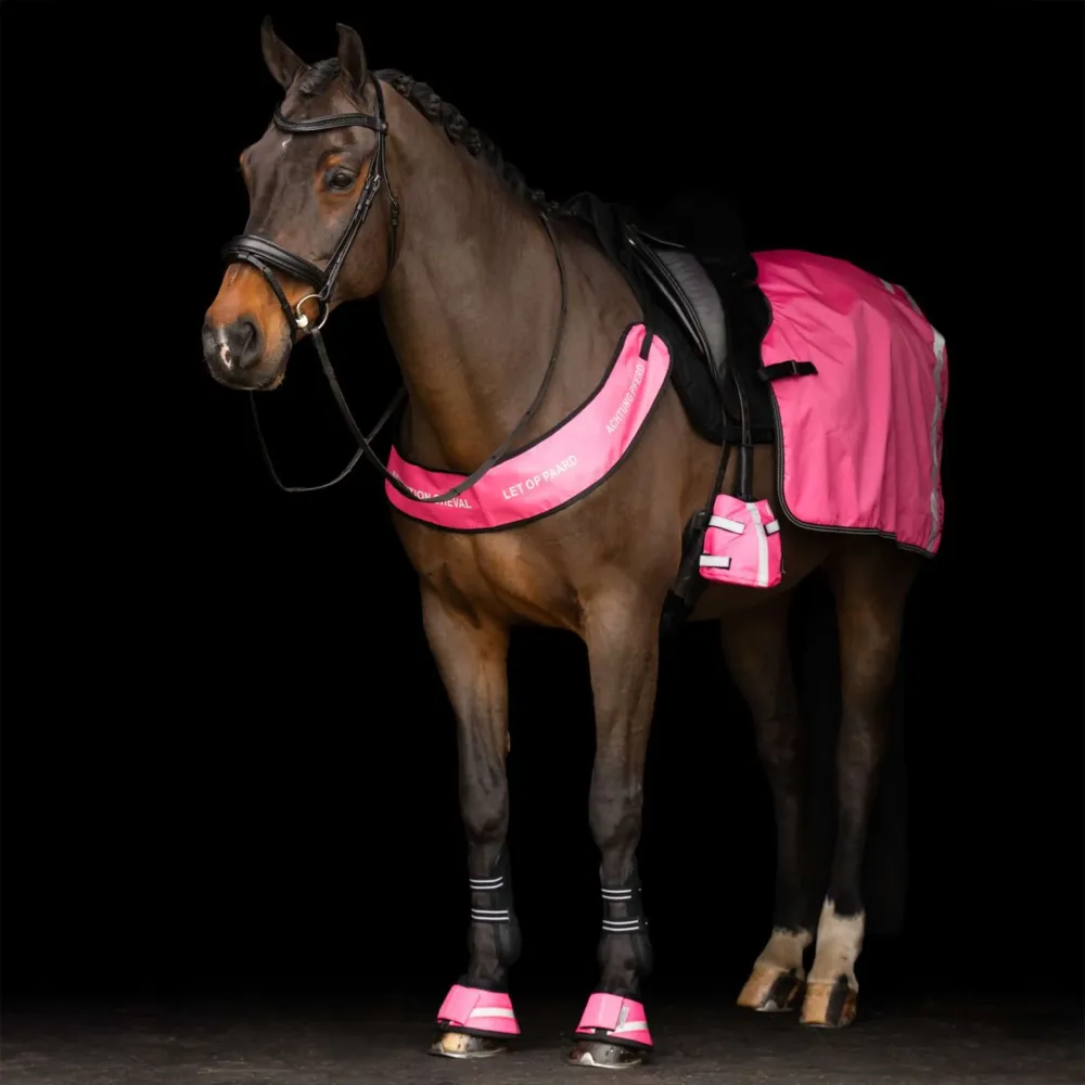 Imperial Riding Cloches d'Obstacles IRHReflective Rose avec Garantie Constructeur