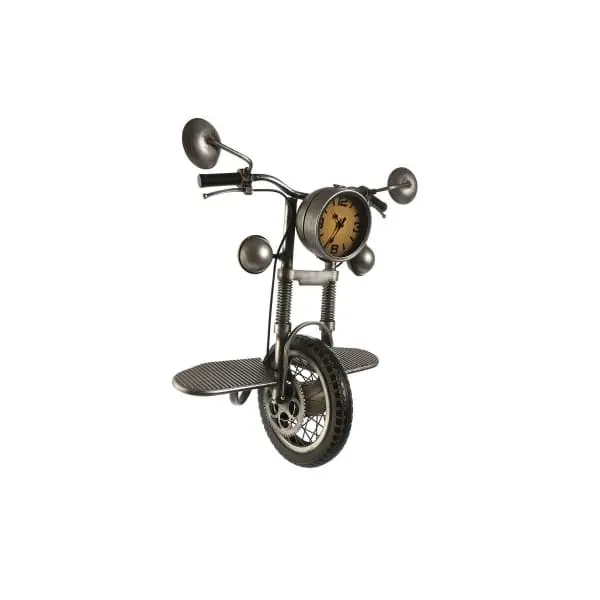 Kit embrayage Etagère Murale Atypique en Forme de Calandre de Moto Vieux style avec Horl