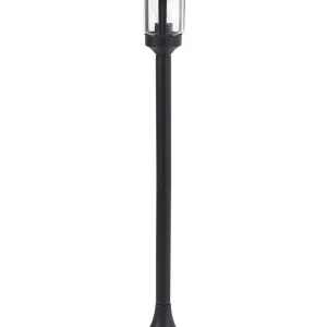Lampe borne d'extérieur noire TIZU avec rivets de maillon