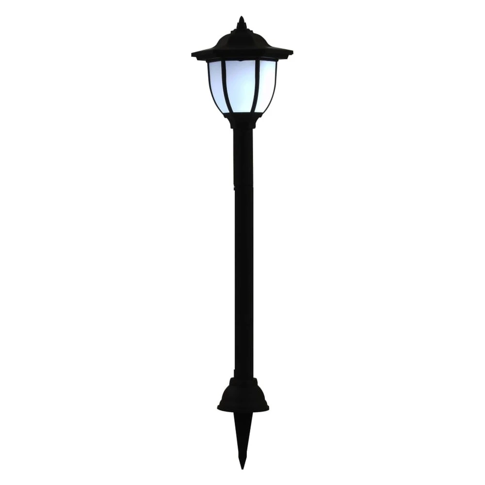 Lampe solaire à LED d'extérieur 3 pcs Noir pour quads utilitaires