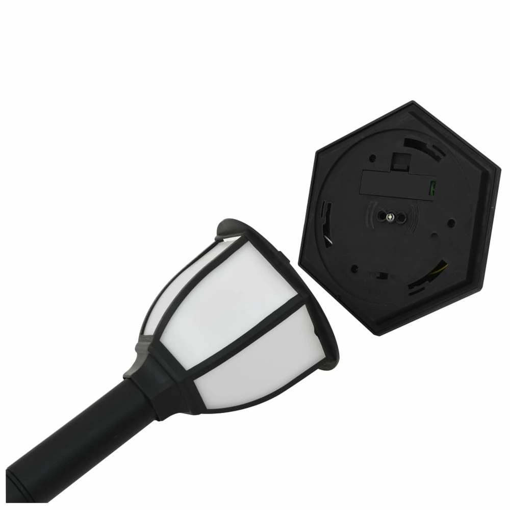 Lampe solaire à LED d'extérieur 3 pcs Noir pour quads utilitaires