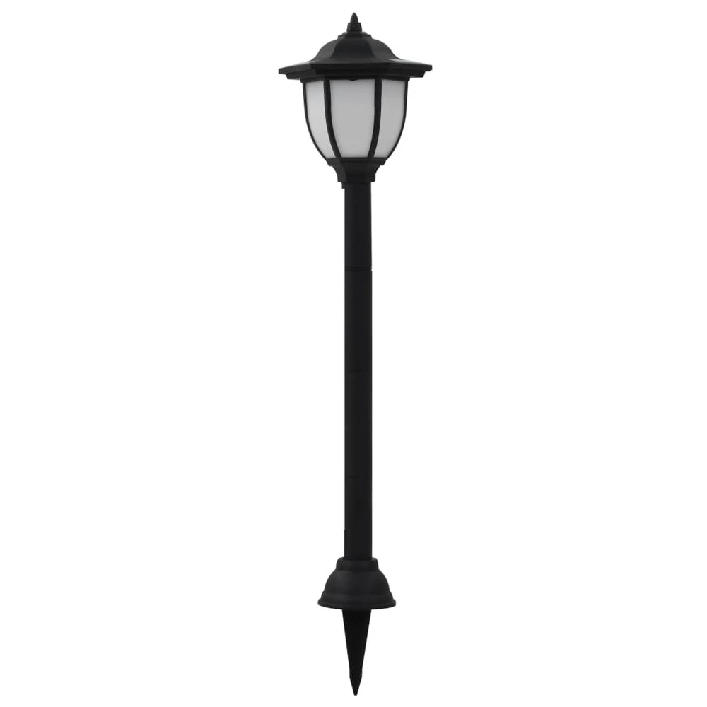 Lampe solaire à LED d'extérieur 3 pcs Noir pour quads utilitaires