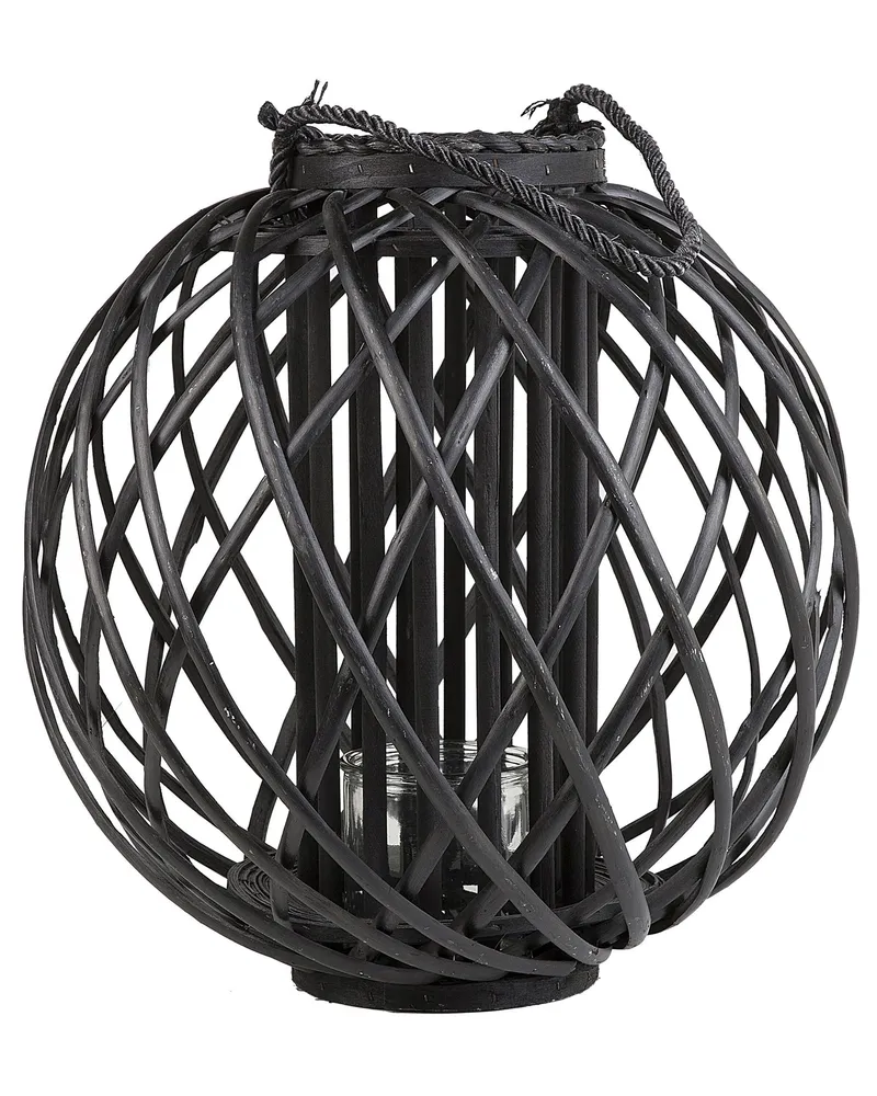 Lantern SAMOA Wood Noir jais