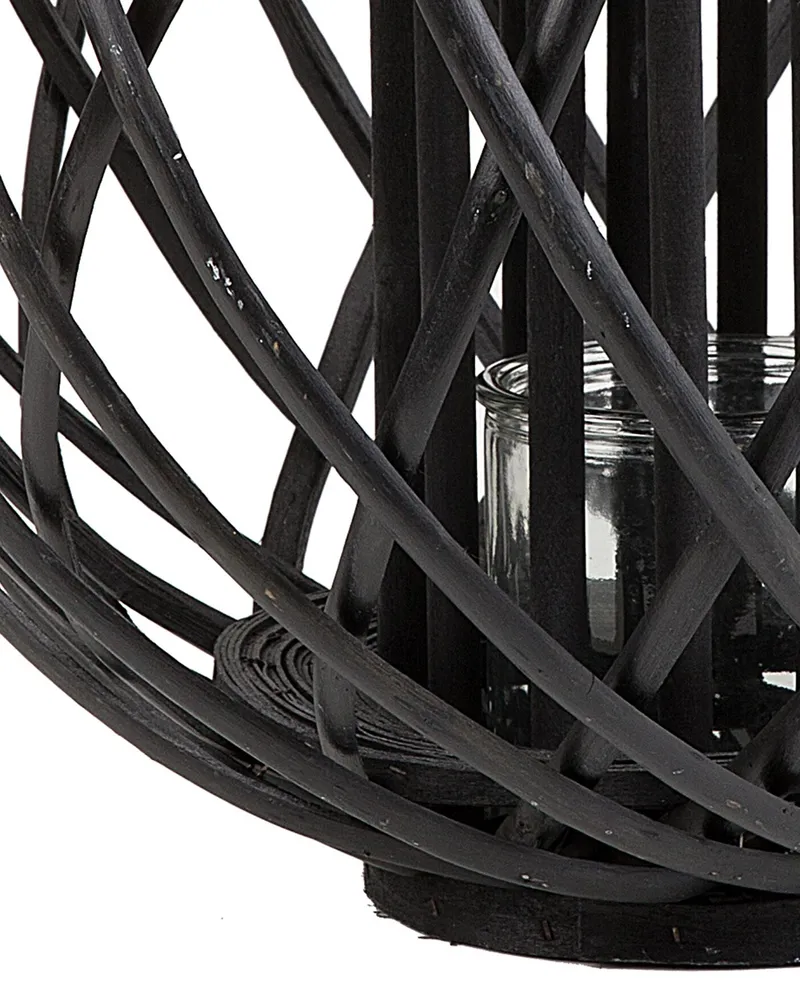 Lantern SAMOA Wood Noir jais